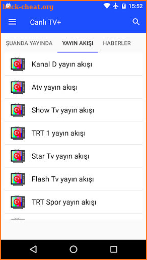 Mobil TV Rehberi Radyo Türkiye screenshot