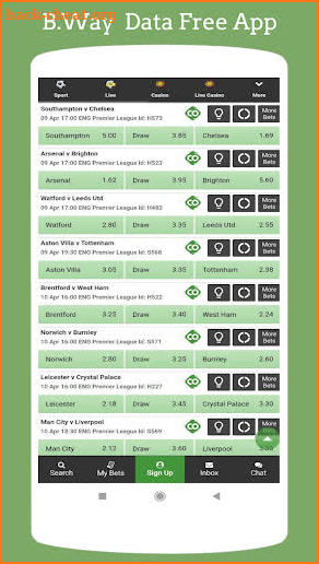 Mobile App for Betway screenshot