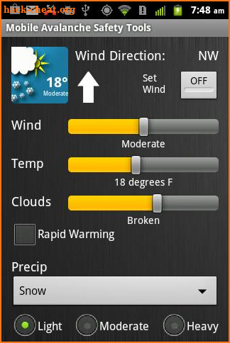 Mobile Avalanche Safety Tools screenshot