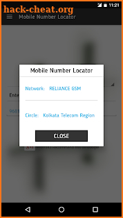 Mobile Cal Number Locator screenshot