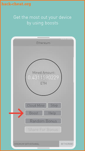 Mobile Cloud Miner screenshot