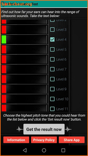 Mobile Hearing Test screenshot