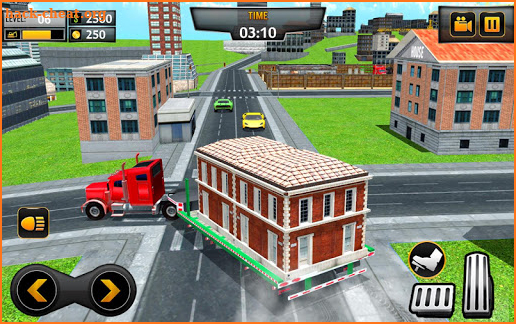 Mobile Home Transporter Truck: House Mover Games screenshot