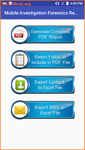 Mobile Investigation Forensics Report Maker PRO screenshot