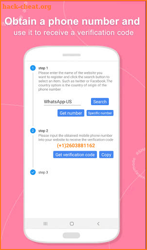 Mobile number generator-sms receive,virtual number screenshot