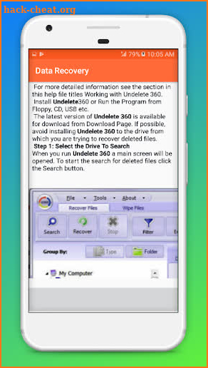 Mobile Phone Data Recovery Guide screenshot
