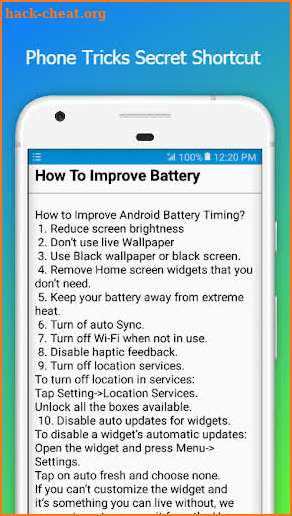Mobile Phone Secret Tricks Shortcut screenshot