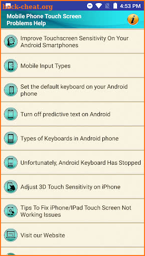 Mobile Phone Touch Screen Problem Help Tips Tricks screenshot