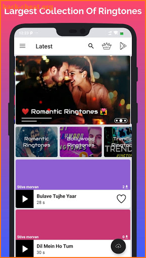 Mobile Ringtones New - Best Ringtone Download App screenshot