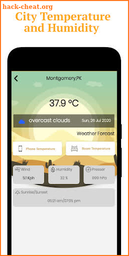 Mobile Room Temperature Meter : Weather Forecast screenshot