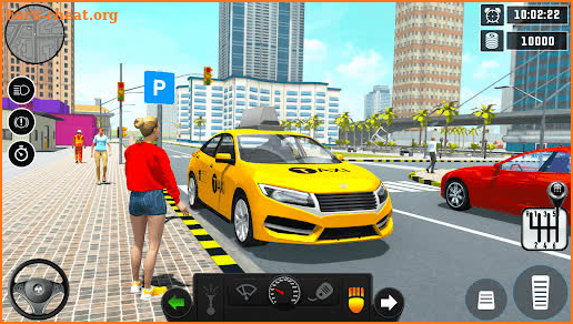 Mobile Taxi Driving Taxi Game screenshot