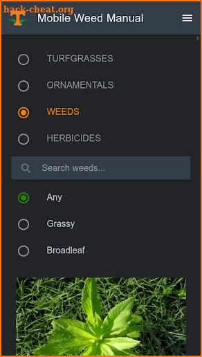 Mobile Weed Manual screenshot