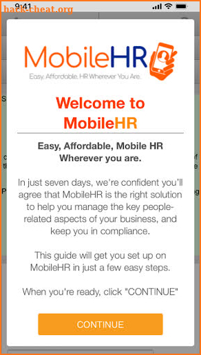 MobileHR screenshot