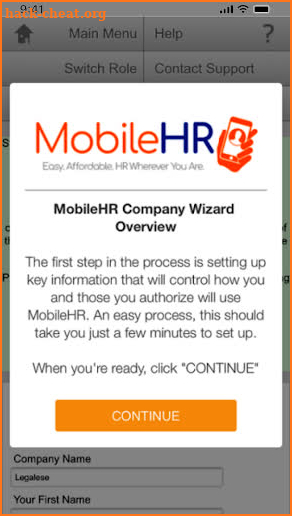 MobileHR screenshot