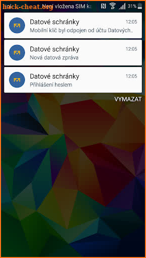 Mobilní klíč screenshot