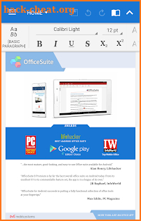 Mobisystems OfficeSuite Pro + PDF screenshot