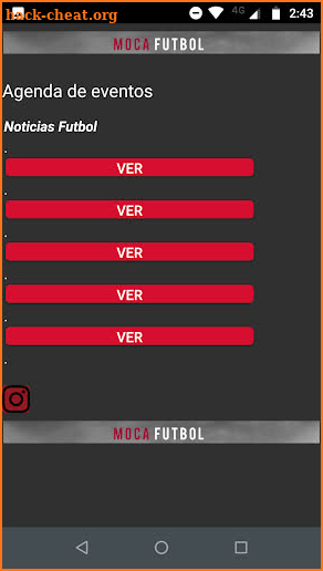 Moca futbol screenshot