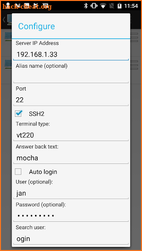 Mocha Telnet screenshot