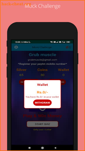 Mock Challenge - Play & Win Money Trivia quiz game screenshot