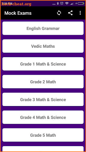 Mock Exams: Objective Questions on various topics screenshot