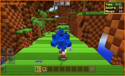 mod sonic skin for minecraft screenshot