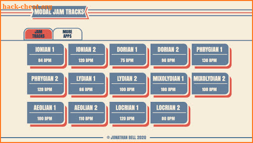 Modal Guitar Jam Tracks screenshot