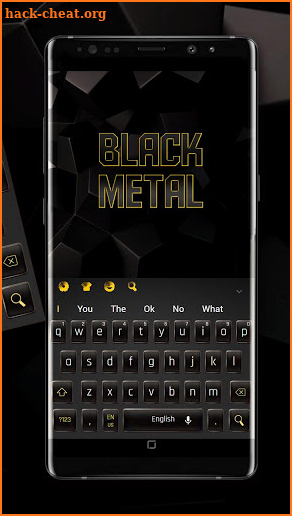 Modern Black Metal Keyboard screenshot