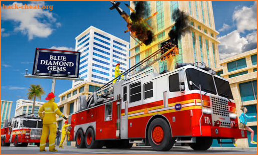 Modern Firefighter Fire Truck Driving Simulator screenshot