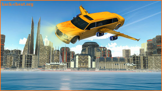 Modern Flying Car Limousine Taxi Simulator Games screenshot