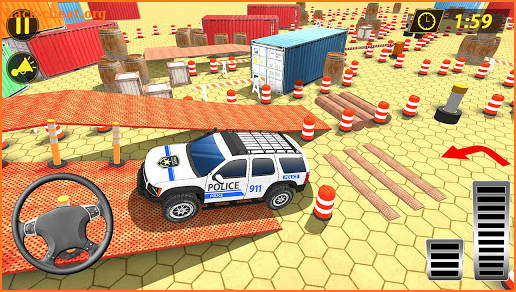 Modern Police Car Parking Simulator 3D Games 2021 screenshot