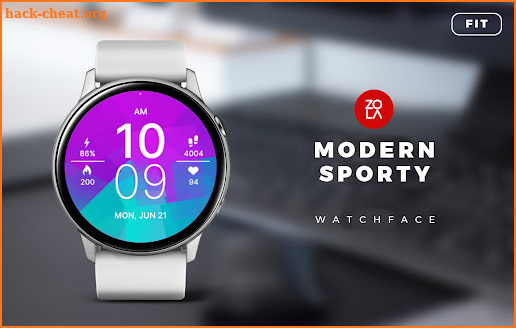 Modern Sporty Fit Watch Face screenshot