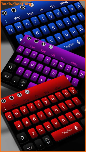 Modern Stylish Black Red Fusion Keyboard screenshot