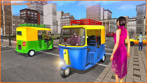 Modern tuk tuk Auto Rickshaw US driving simulator screenshot