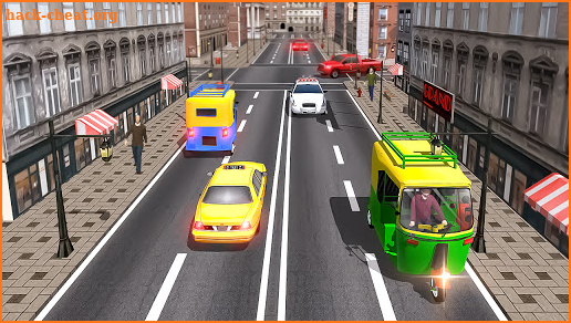 Modern tuk tuk Auto Rickshaw US driving simulator screenshot