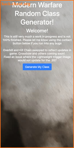 Modern Warfare Random Class Generator screenshot