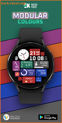 Modular Colours - Watch Face screenshot