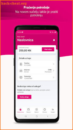 Moj Telekom HR: Pregled i upravljanje uslugama screenshot