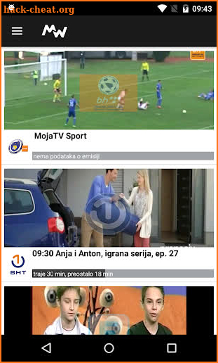 Moja webTV screenshot