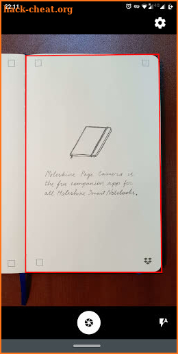 Moleskine Page Camera screenshot