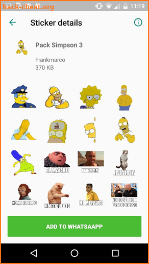 Momazos Simpsn WAStickerApps  memes for whatss screenshot