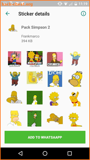 Momazos Simpsn WAStickerApps  memes for whatss screenshot