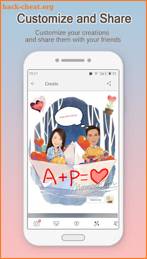 MomentCam Cartoons & Stickers screenshot