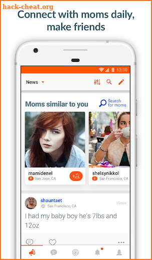 Mom.life • Pregnancy tracker & Chat rooms for moms screenshot