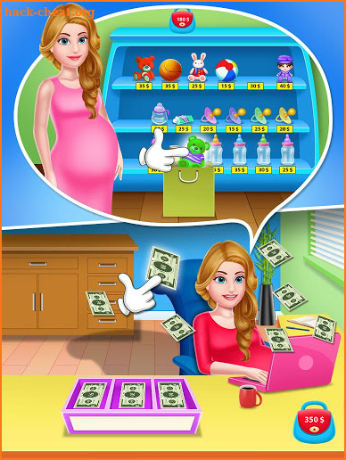 Mommy & newborn baby shower - Babysitter Game screenshot