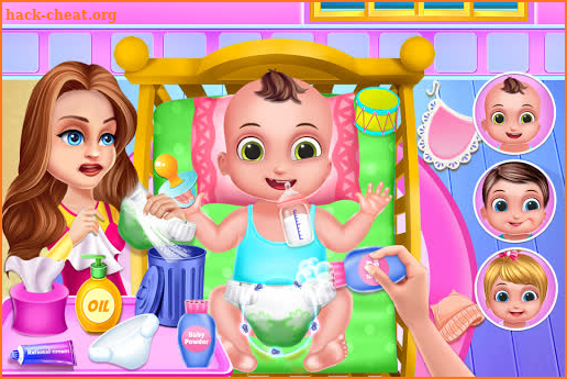 Mommy Daddy & Newborn Triplets Grown Up Nursery screenshot