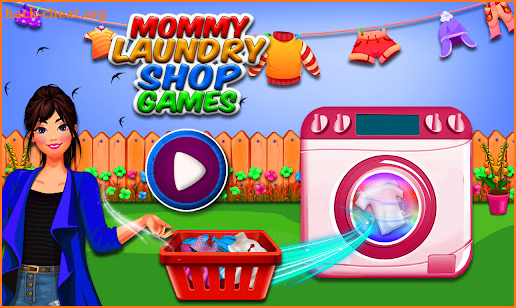 Mommy Laundry Shop Games screenshot