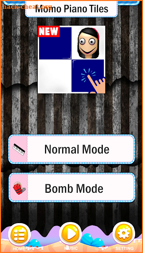 Momo Horror Piano Tiles screenshot
