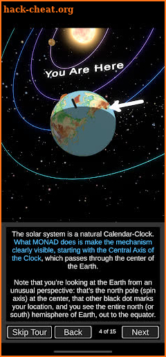 Monad Calendar Clock screenshot