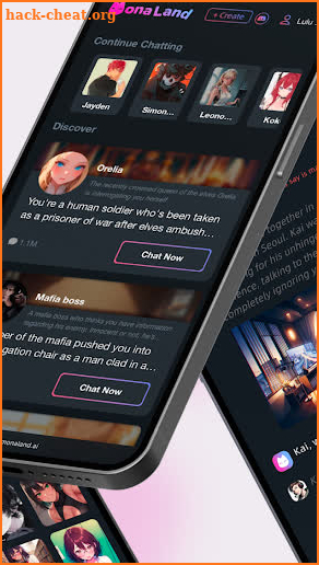 Monaland: AI Chat Universe screenshot