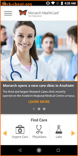 Monarch CareFinder screenshot